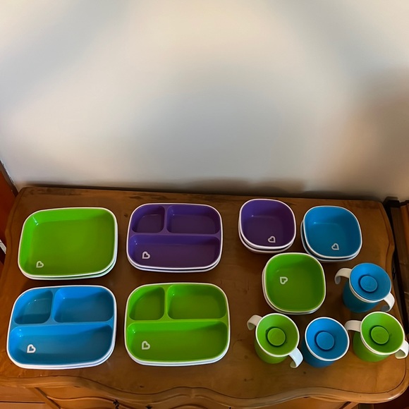 Munchkin Other - Munchkin plates, bowls and 360 sippy cups.